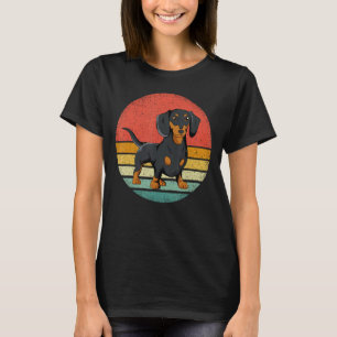 Dachshund Dog Lover Vintage Retro Weiner Dog Gift T-Shirt