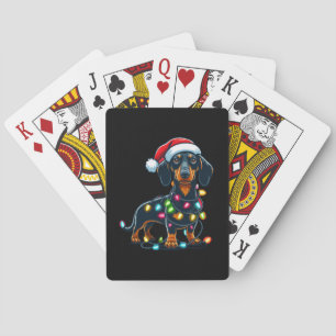 Dachshund Dog Mom Christmas Owner Gift Playing Cards