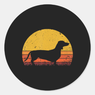 Dachshund Dog Mom Dog Dad Gift Dachshund Classic Round Sticker