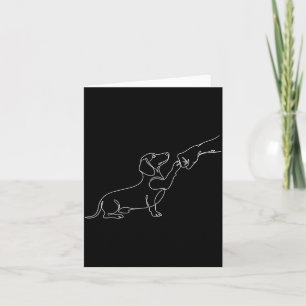 Dachshund Dog Owner Cute Design Card
