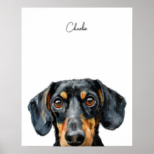 Dachshund Dog Personalized Print