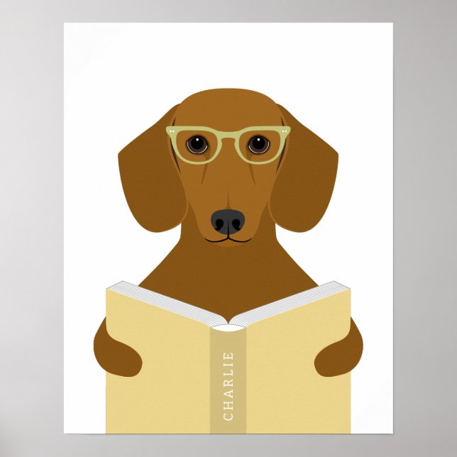 Dachshund Dog Personalized Print (Front)