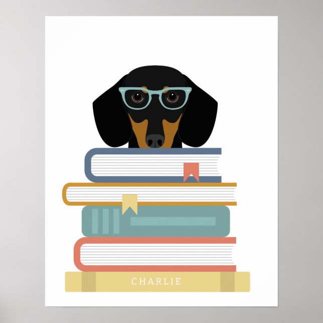 Dachshund Dog Personalized Print (Front)