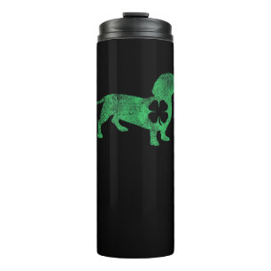 Dachshund Dog Shamrock St. Patrick's Day Saint Pad Thermal Tumbler