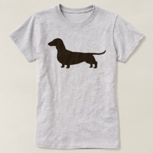 Dachshund Dog Silhouette T-Shirt