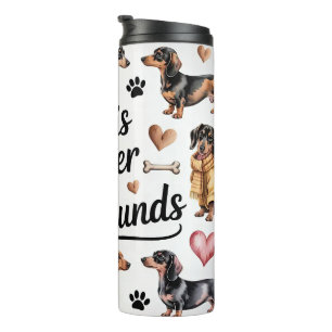 Dachshund Dog Thermal Tumbler