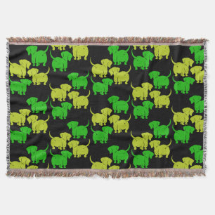 Dachshund Dog  Throw Blanket