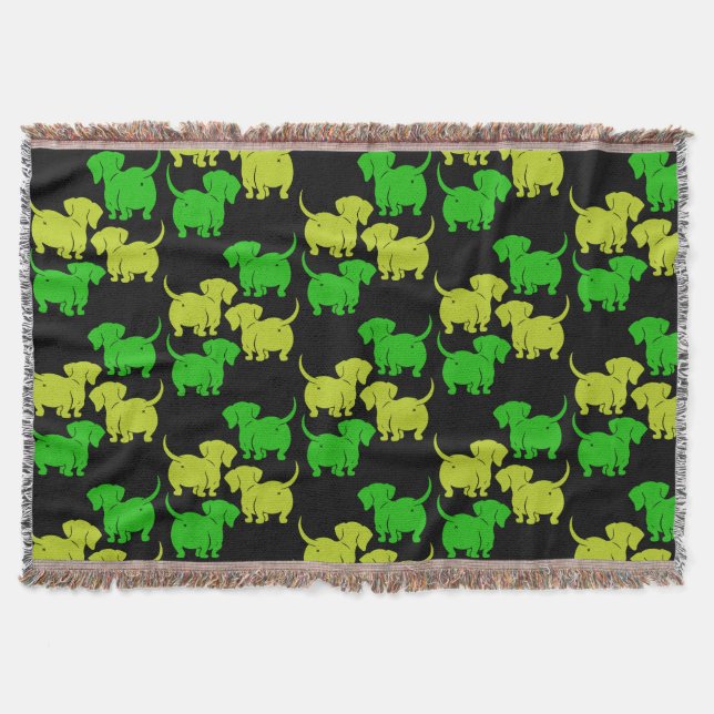 Dachshund Dog  Throw Blanket (Front)