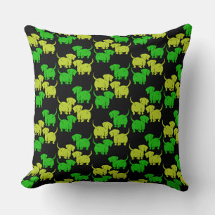 Dachshund Dog Throw Pillow