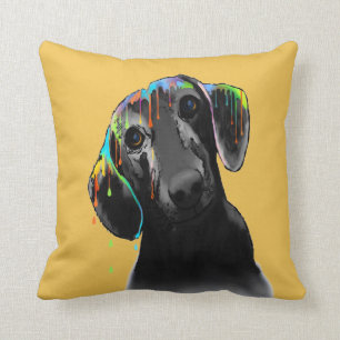 Dachshund Dog Throw Pillow