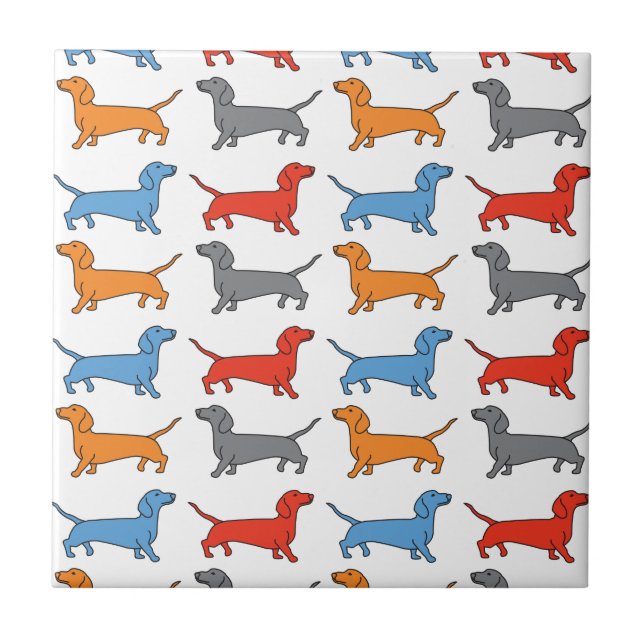 Dachshund Dog Tile (Front)