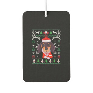 Dachshund Dog Ugly Christmas Classic T-Shirt Air Freshener