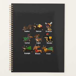 Dachshund Dogs Christmas Pyjamas Dog Classic T-Shi Planner