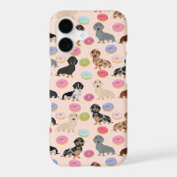 Dachshund dogs donuts pink