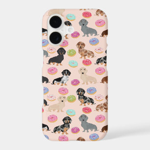 Dachshund dogs doughnuts pink