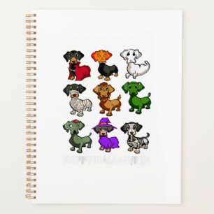 Dachshund Dogs Halloween Happy Halloween Planner
