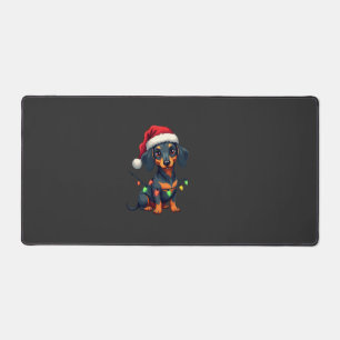 Dachshund Dogs Tree Christmas Sweater Xmas Gifts F Desk Mat