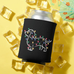 Dachshund Dogs Tree Christmas Xmas Pet Dog  Can Cooler