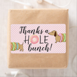 Dachshund & Donuts Party Merci un trou