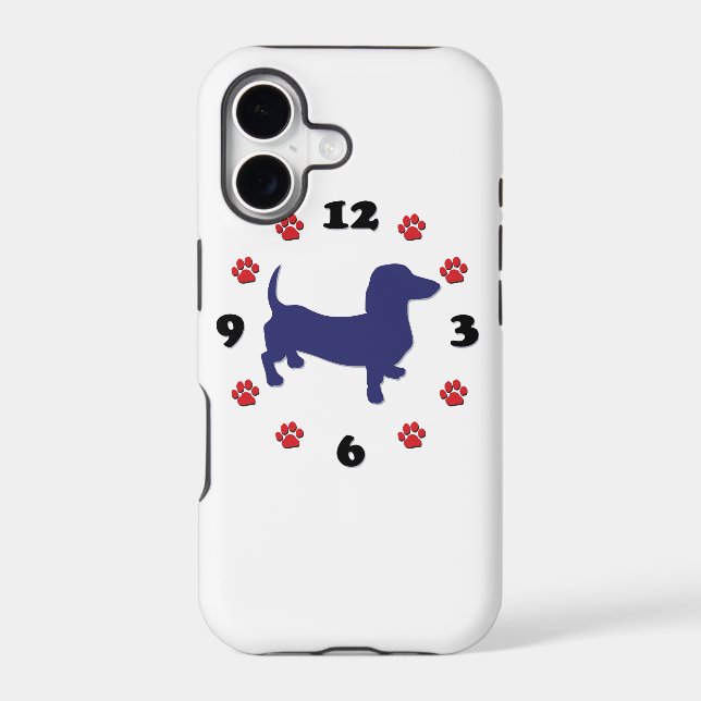 Dachshund Doxie Clock (Back)