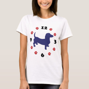 Dachshund Doxie Clock T-Shirt