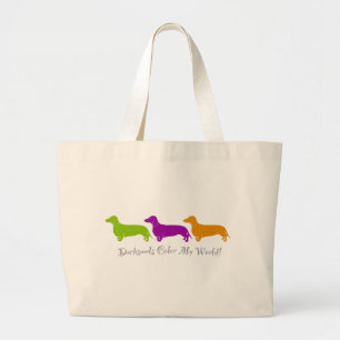 Dachshund - Doxie original artful designs Large Tote Bag