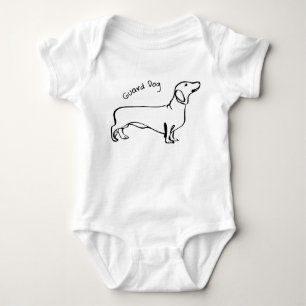 Dachshund Dreams: Customisable Baby Bodysuit