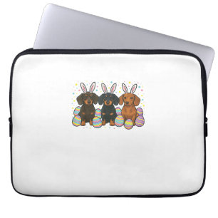 Dachshund Easter T-Shirt Laptop Sleeve