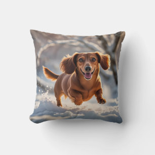 Dachshund Elegant Throw Pillow