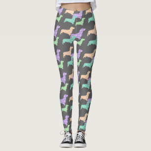 Dachshund et Leggings Jacquards