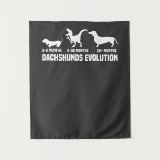Dachshund Evolutions Tapestry