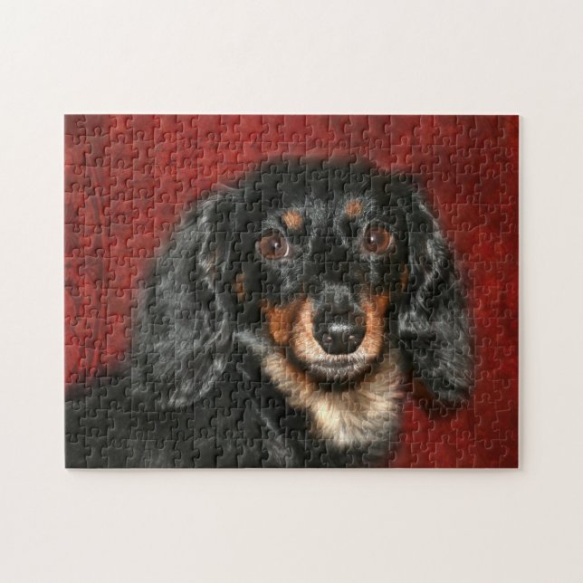 Dachshund face jigsaw puzzle (Horizontal)