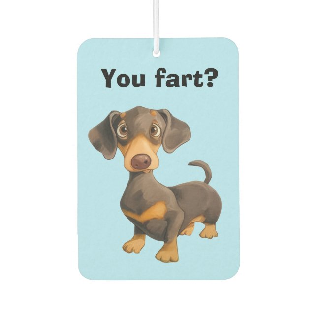 Dachshund Fart Air Freshener (Front)