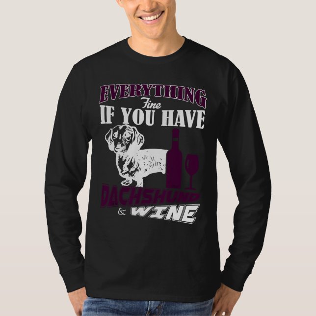 Dachshund Fine T-Shirt (Front)