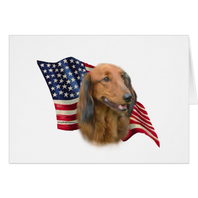 Dachshund Flag (Front Horizontal)