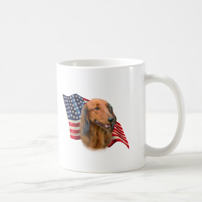 Dachshund Flag Coffee Mug (Right)