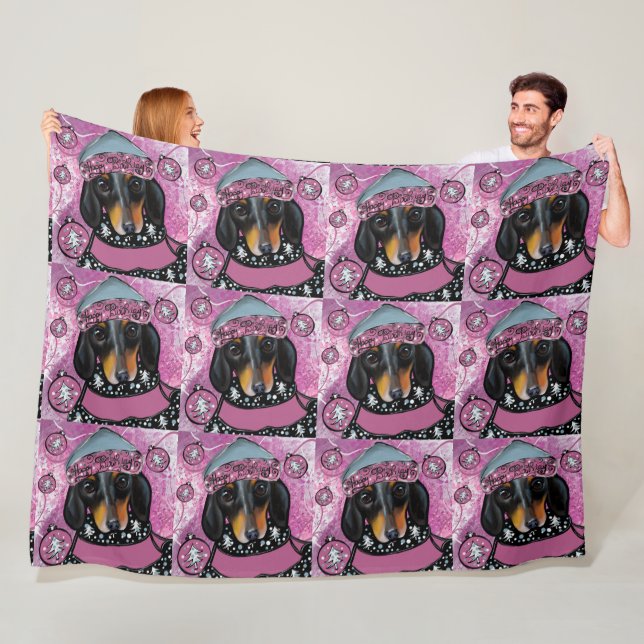 DACHSHUND  FLEECE BLANKET (In Situ)