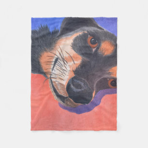 Dachshund Fleece Blanket