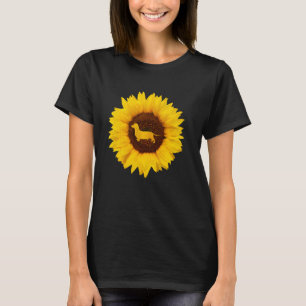 Dachshund  For Women Men Sausage Dog Sunflower Lov T-Shirt