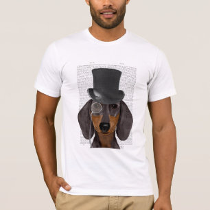 Dachshund, Formal Hound and Hat T-Shirt