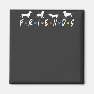 Dachshund Friends Magnet