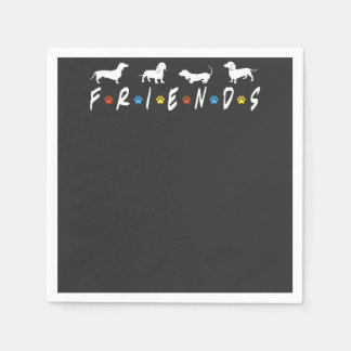 Dachshund Friends Napkin