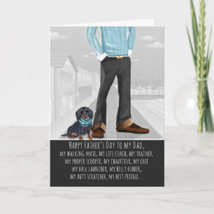 Dachshund from the Dog Father's Day Card