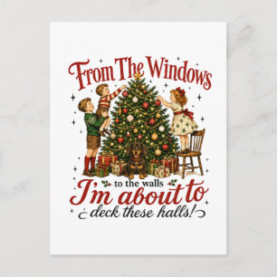 Dachshund From The Windows Postcard