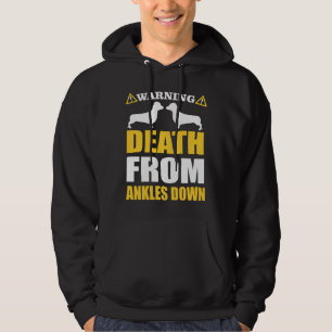 Dachshund Funny Warning For Dog Lovers Hoodie