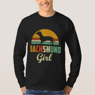 Dachshund Girl Cute Wiener Dog Mom  Weiner Sausage T-Shirt