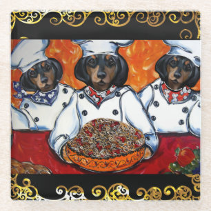 DACHSHUND   GLASS COASTER