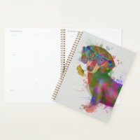 Dachshund & Glasses Rainbow Splash