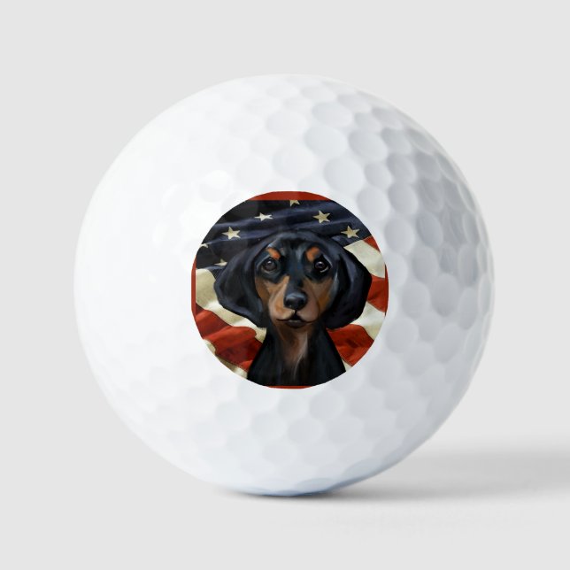 DACHSHUND GOLF BALLS (Front)