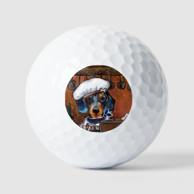 Dachshund  golf balls (Front)